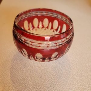 Vintage Ruby Red Waterford Clarendon bowl